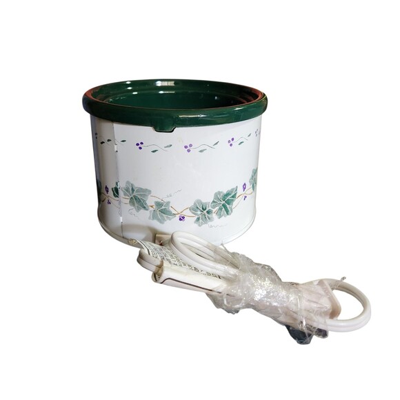 Vtg Rival Potpourri Crock Electric Simmer Pot Grapes & Vines Model 3209 GR - Picture 5 of 8